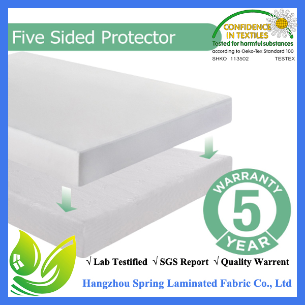Saferest Hypoallergenic Waterproof Queen Size Vinyl Free Mattress Protector