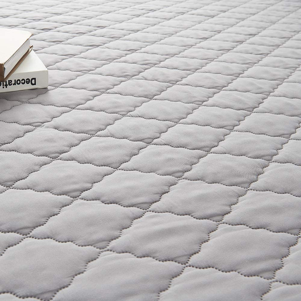 5 Sides Protection 100% Waterproof Breathable Silent Ultrasonic Quilted Mattress Cover