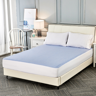 High Quality Polyester Terry Cloth Machine Washable Waterproof Bed Cover Hypoallergenic Waterproof Mattress Protector