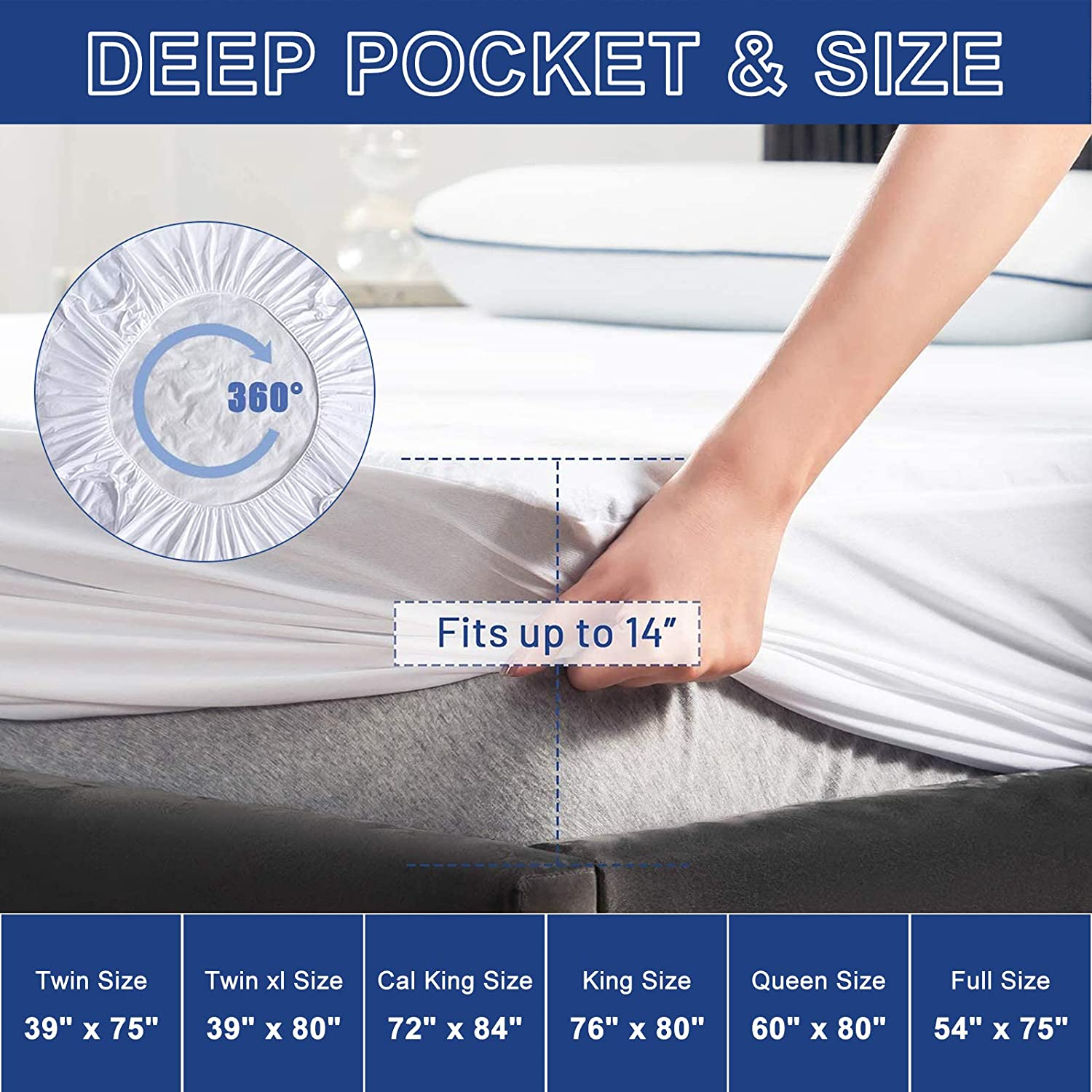 Knitted Waterproof Mattress Protector