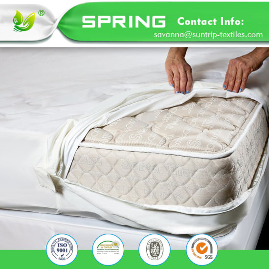 Waterproof Mattress Protector Encasement Hypoallergenic Bed Bugs Proof