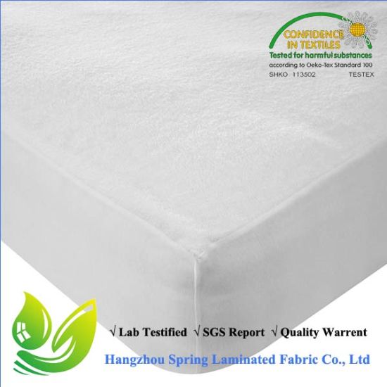 Skirted White Anti Bed Bug Terry Towel Washable Mattress Protector