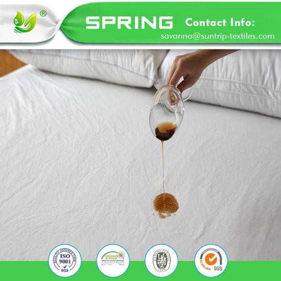 Cover Waterproof Bed Protector Breathable Mattress Enclosed Elastic Cotton