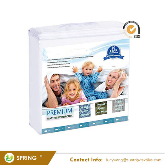 Queen Size Saferest Premium Hypoallergenic Mattress Protector Waterproof - Vinyl Free