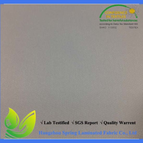 TPU Laminated White Full Waterproof 100 Polyester Knitted Fabric
