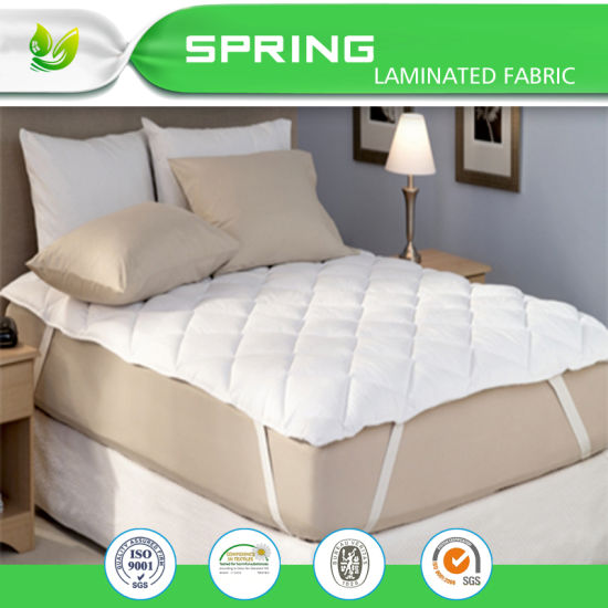 Fitted Quilted Twin Mattress Pad - Stretches up to 17 Inches Deep