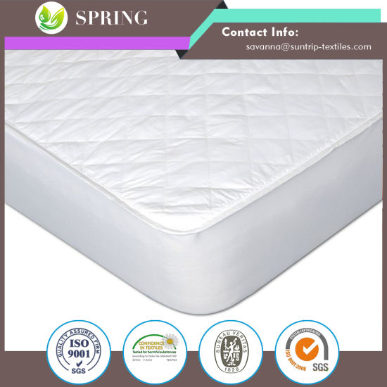 Quilted Fitted Mattress Pad Covers Waterproof Protector with Extra Comfort