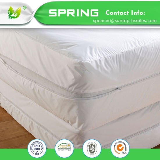 Hot Selling Breathable Hypoallergenic Waterproof Mattress Cover Queen Size TPU Laminated Mattress Encasement