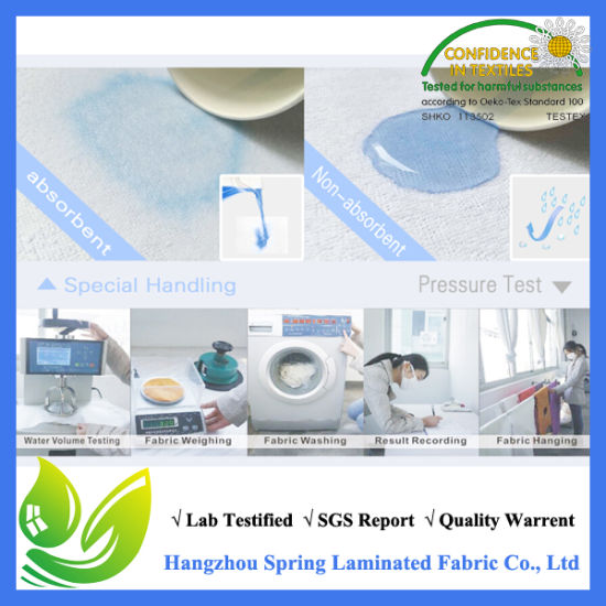 Polyurethane Lamination Terry Fabrics for Mattress Protector, Baby Bibs, Inconvinience Pads.