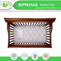 Hangzhou Textile Favorable Price Cotton Waterproof 100% Bed Bug Proof Baby Crib Mattress Encasement with TPU