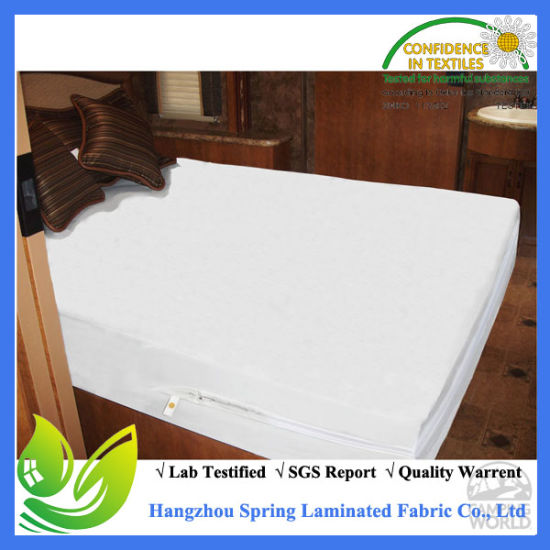 Hypoallergenic Cotton Polyester Mattress Bed Bug Zip Encasement