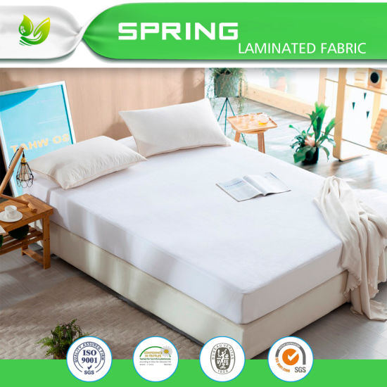Hypoallergenic Waterproof White Color Bamboo Mattress Protector/Cover