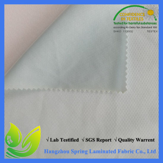 90 GSM Circular Knitting Mesh Fabric Laminate with Polyurethane Membrane for Home Textiles