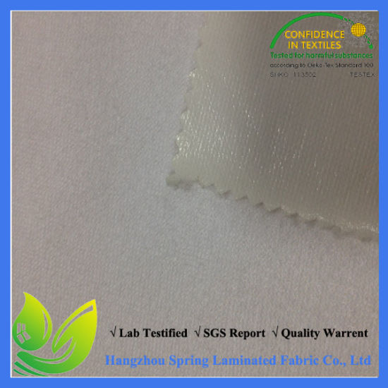 TPU Laminated Waterproof Green Cotton Terry Cloth Fabric Australic
