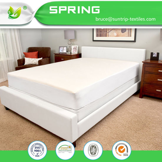 Terry Cotton Waterproof Fitted Mattress Protector Cover Hypoallergenic Queen Size