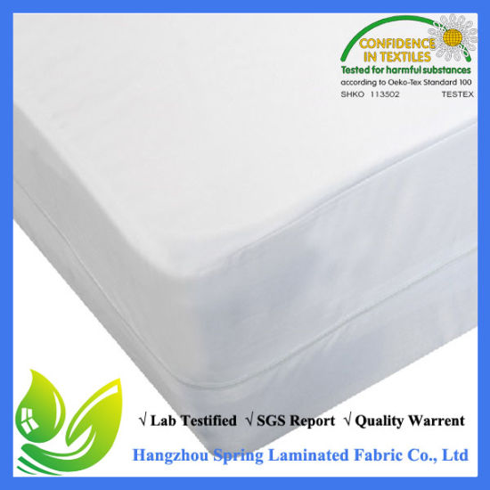 Waterproof Smooth Zippered Bed Bug Proof Mattress Cover Protector Encasement