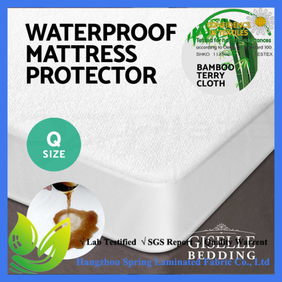 Queen Size Cotton Terry Surface Waterproof Mattress Protector