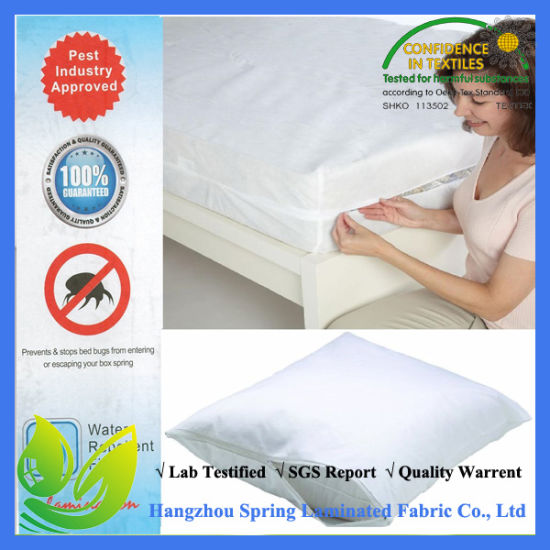Bed Bug Proof Encasement Breathable Dust Mite Proof Mattress Protector