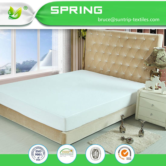 Waterproof Bamboo Mattress Protector Pad Bed Cover Cool Comfortable Queen Size