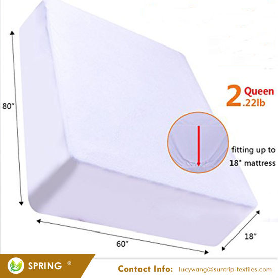 Queen Size Vinyl Free Bed Bug Waterproof Mattress Cover