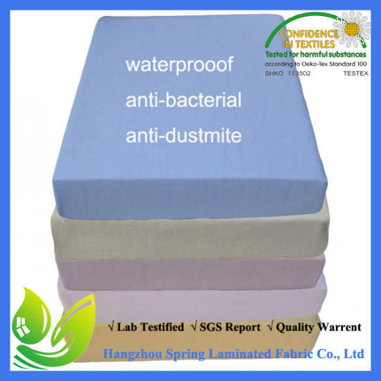 100% Cotton Jersey Pantone Color Customized Fitted Style Mattress Cover