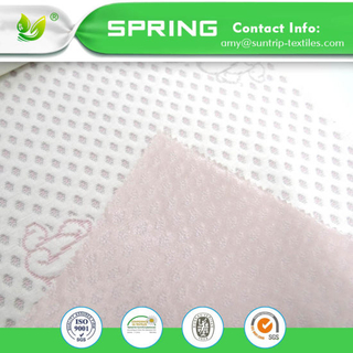 200GSM 100% Polyester Anti-Bacterial Bleach White Laminated TPU Knitted Jacquard Mattress Fabric for Mattress