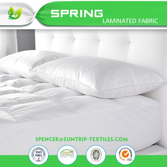 Bamboo Mattress Protector - Waterproof, Breathable Fabric and Soft to The Touch.